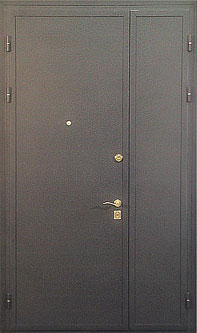 Двустворчатая тамбурная металлическая дверь с порошковым напылением