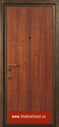 Металлическая дверь с панелями из ламината